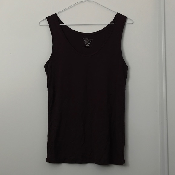 Majestic Filatures Burgundy Scoop Neck Tank Top - Picture 5 of 5